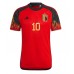 Günstige Belgien Eden Hazard #10 Heim Fussballtrikot WM 2022 Kurzarm